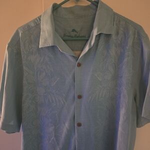 Tommy Bahama Light Blue Floral Men's Shirt
